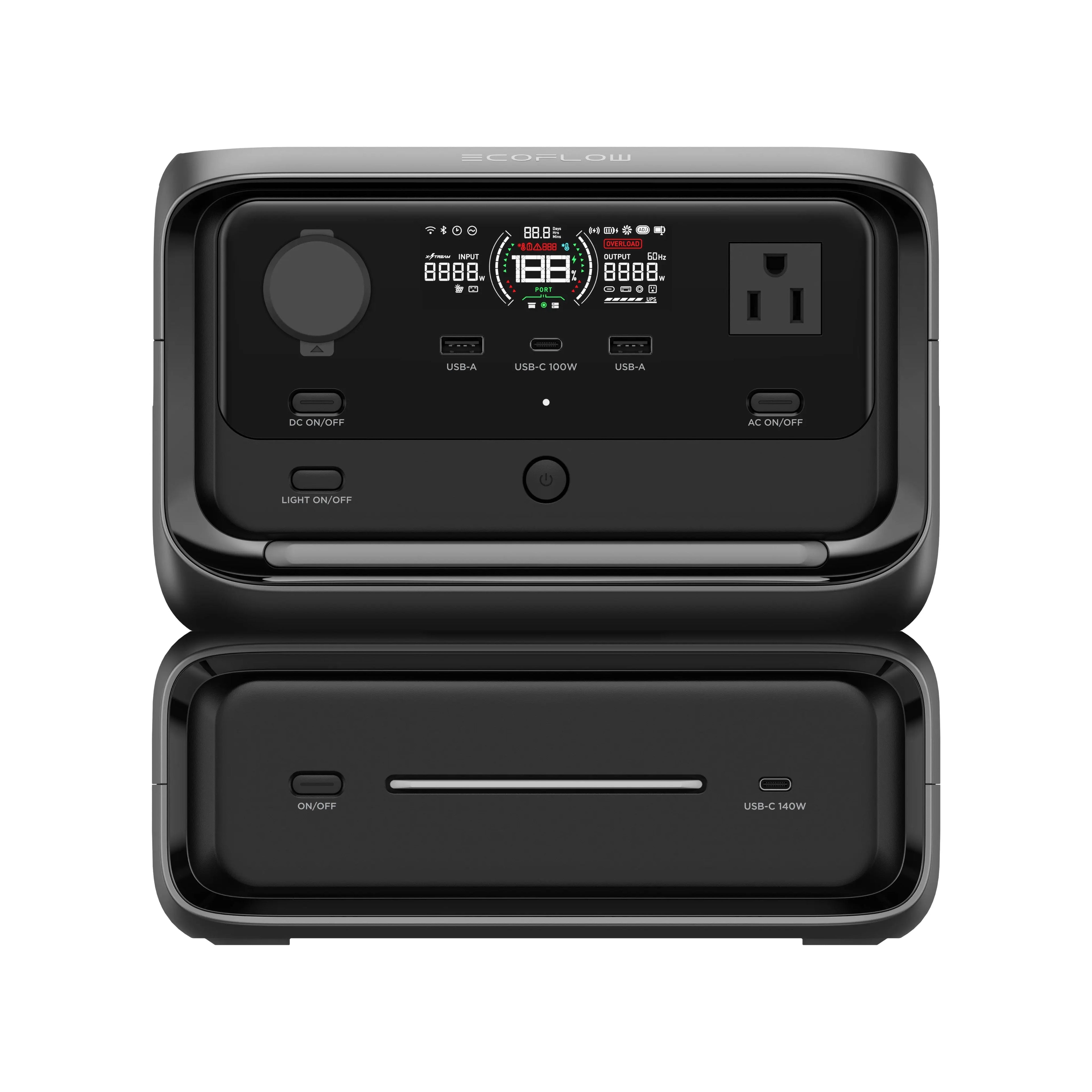 EcoFlow DELTA 2 Max Portable Power Station – 2–6kWh Expandable, 3400W Output, World’s Fastest AC Recharge